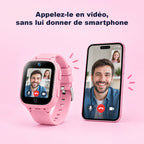 Montre connectée enfant 4G – GPS, appel vidéo et bouton SOS, sans réseaux sociaux